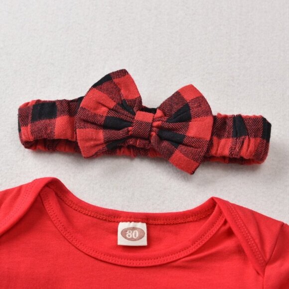 Girl girls baby Christmas Holidays Shine onesie skirt bow red gold cute new - Picture 7 of 9